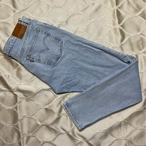 Levi's - 501 Light Blue Mid Waste Skinny Jeans Denim Jeans